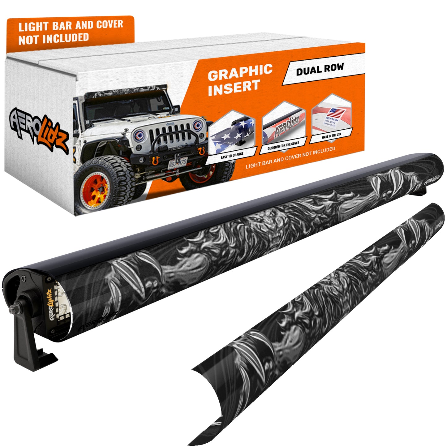 3D Lion Light Bar Insert