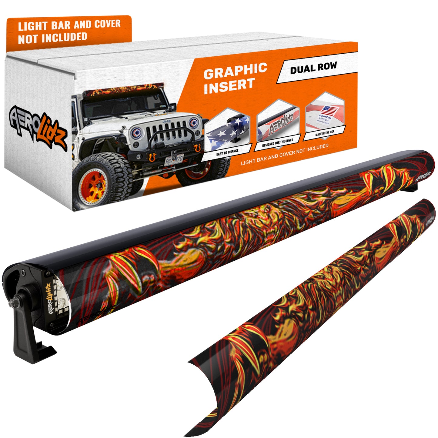 3D Lion Light Bar Insert