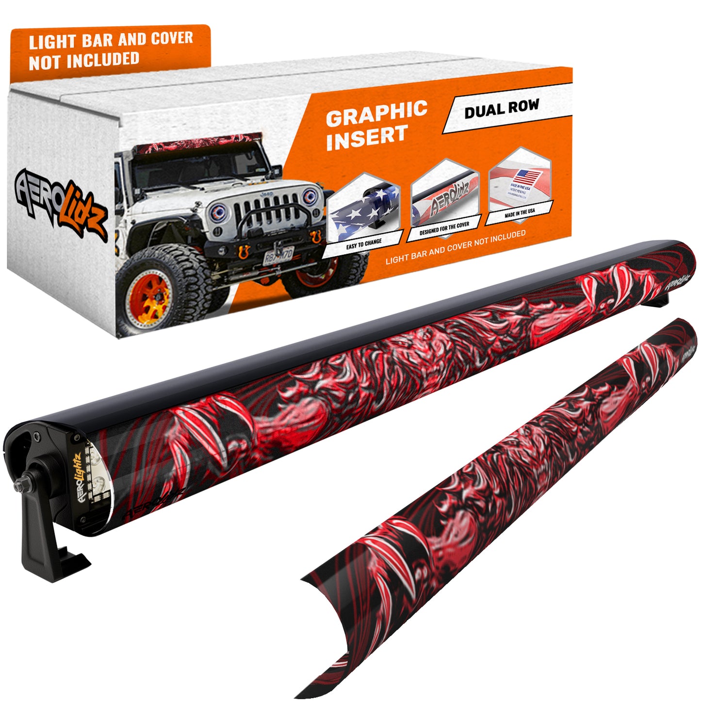 3D Lion Light Bar Insert