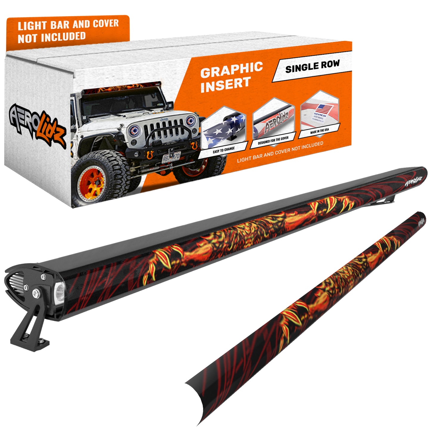 3D Lion Light Bar Insert