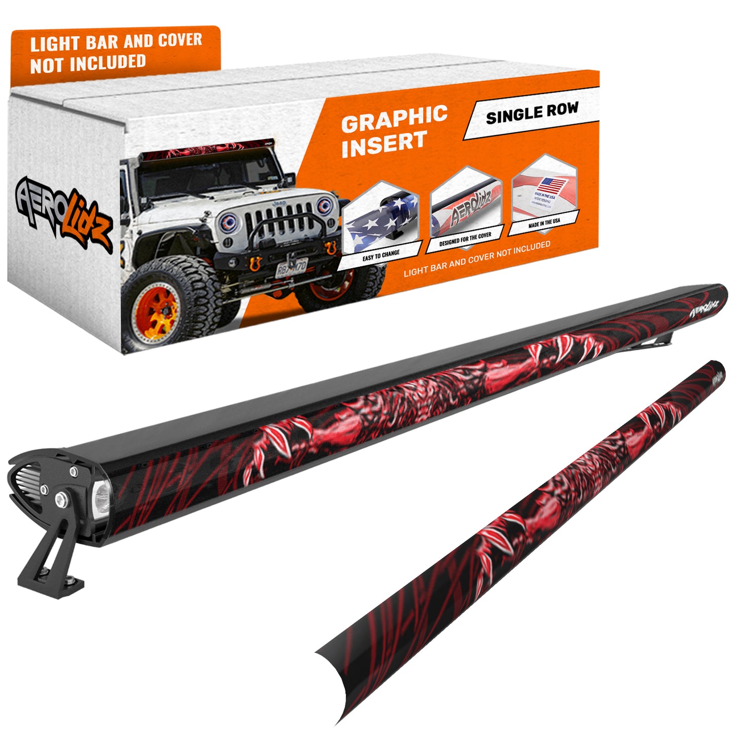 3D Lion Light Bar Insert