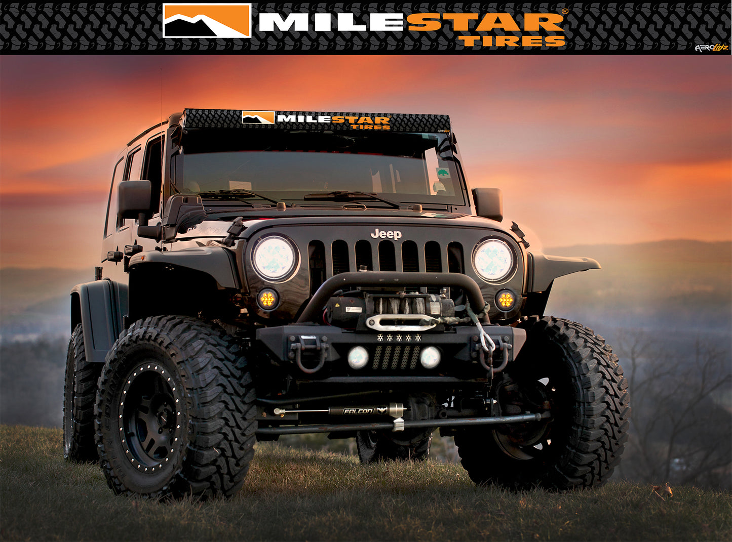 Milestar Tires Light Bar Insert