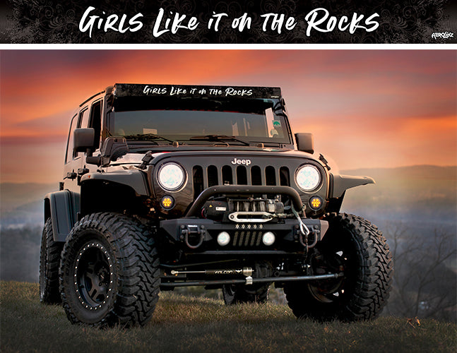 Girls Like It On The Rocks Light Bar Insert