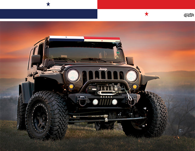 Panama Flag Light Bar Insert
