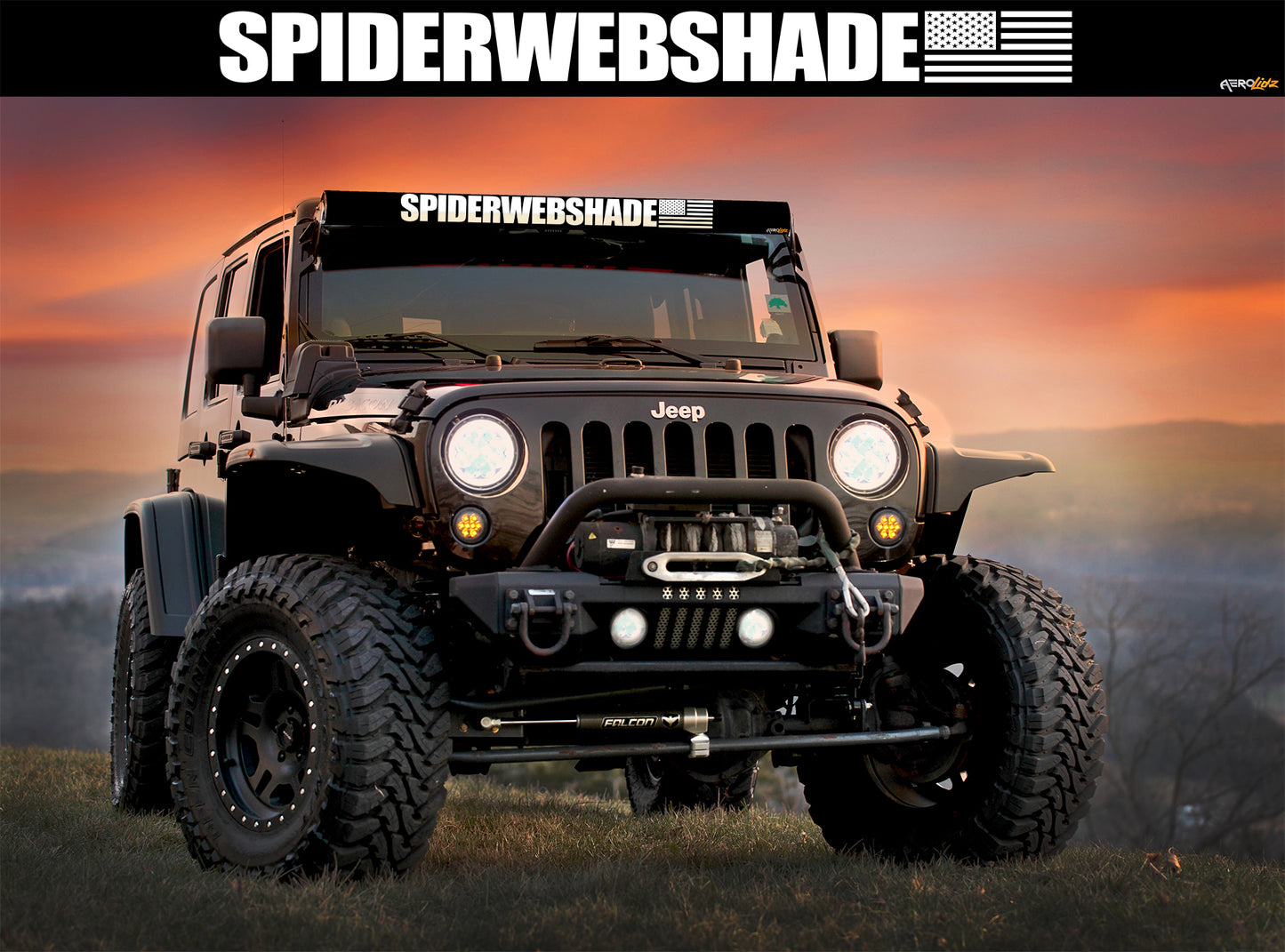 Spiderweb Shade Light Bar Insert