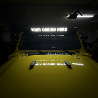 JL/JT 50/52" Upper Bar Brackets And Lower Cowl Led Pod Brackets