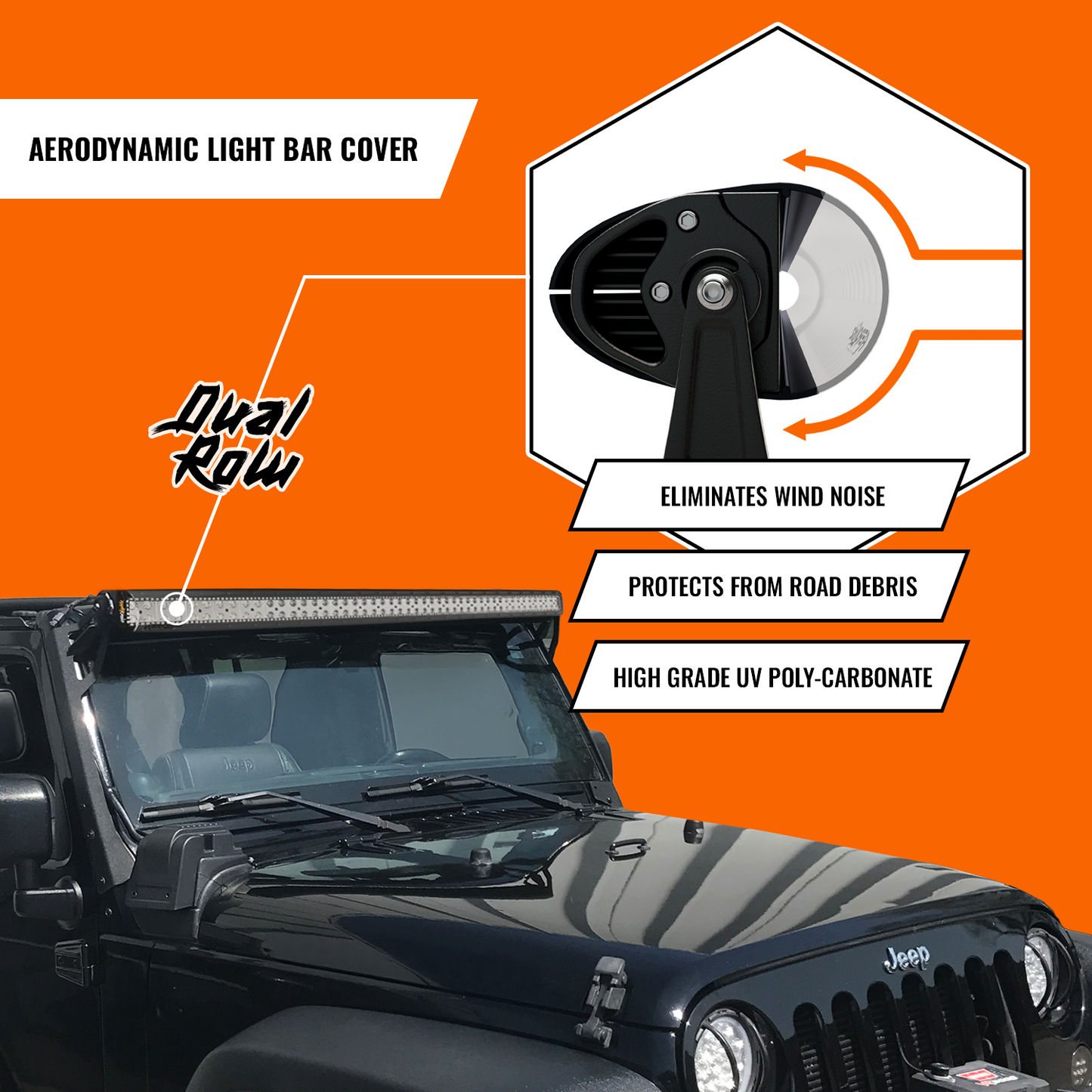 Light Bar Cover | Dual Row 52"