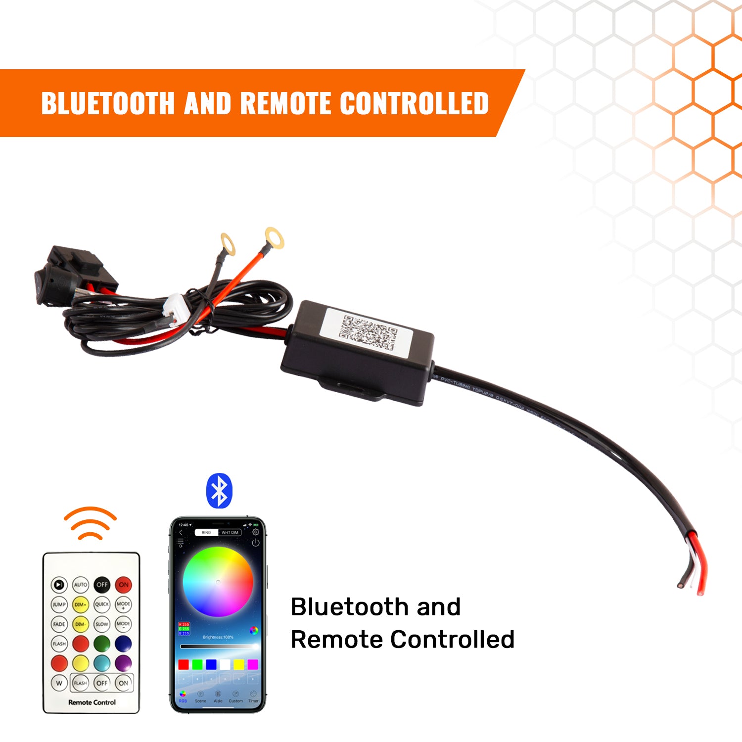 Universal Led Bar Control Module Light Bar Control Module | LED Control Module w/ Remote | Aerolidz