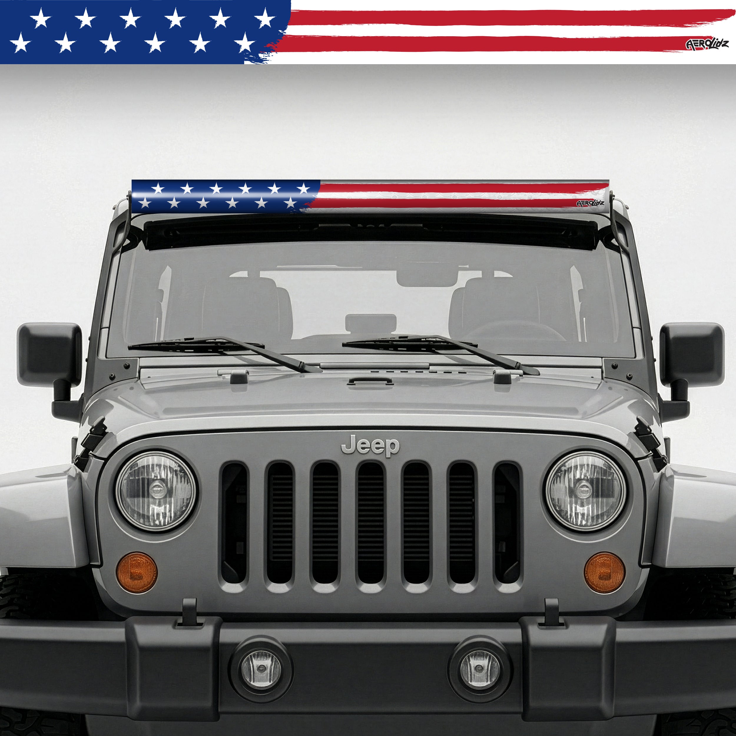 American Flag Insert | Light Bar Silencer Inserts | AeroLidz – Aerolidz