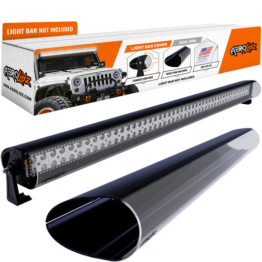 Aerolidz Dual Row Clear Light Bar Cover - 52” LED Silencer