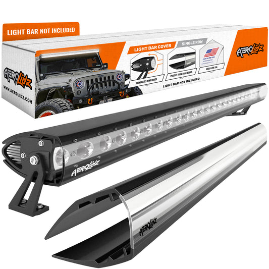 Aerolidz Single Row Clear Light Bar Cover - 50.8” LED Silencer