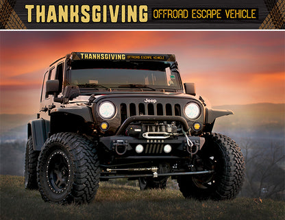 Thanksgiving Light Bar Insert
