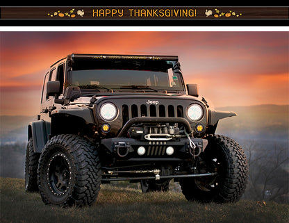 Thanksgiving Light Bar Insert